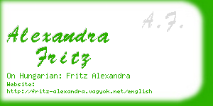 alexandra fritz business card